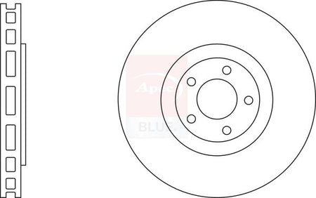 Apec Blue SDK6993 Brake Disc - 1