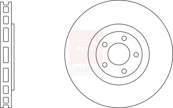 Apec Blue SDK6993 Brake Disc - 1