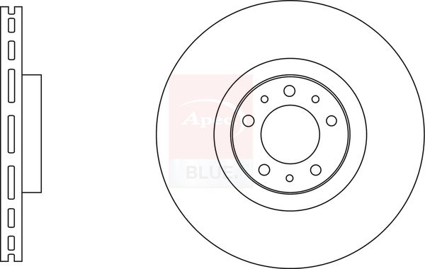Apec Blue SDK6996 Brake Disc - 1