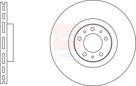 Apec Blue SDK6996 Brake Disc - 1