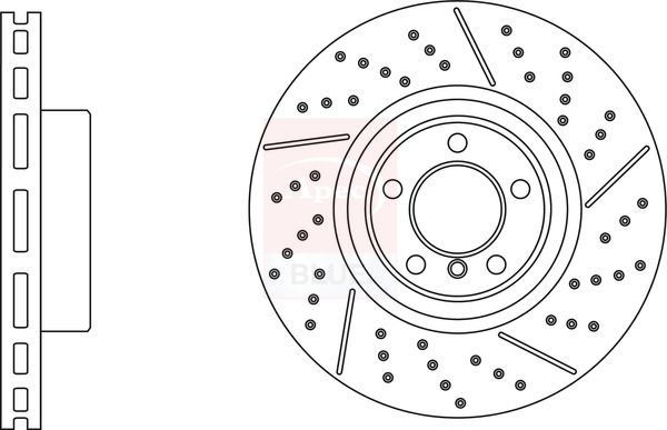 Apec Blue SDK7000 Brake Disc - 1