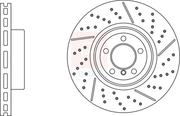 Apec Blue SDK7001 Brake Disc - 1