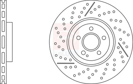 Apec Blue SDK7003 Brake Disc - 1