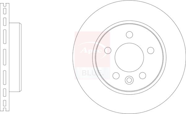 Apec Blue SDK7004 Brake Disc - 1
