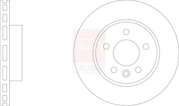 Apec Blue SDK7005 Brake Disc - 1