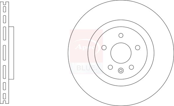 Apec Blue SDK7007 Brake Disc - 1