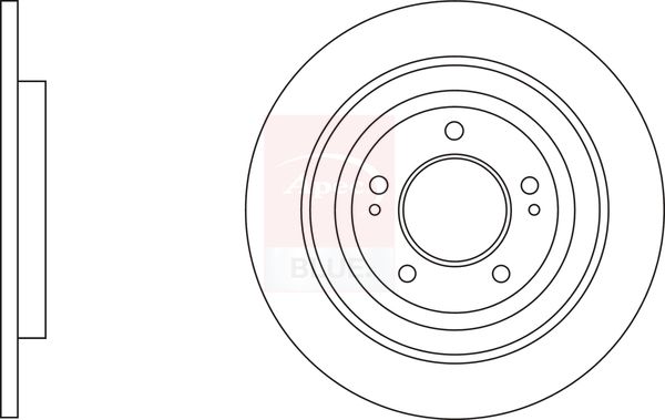 Apec Blue SDK7010 Brake Disc - 1