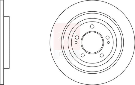 Apec Blue SDK7010 Brake Disc - 1