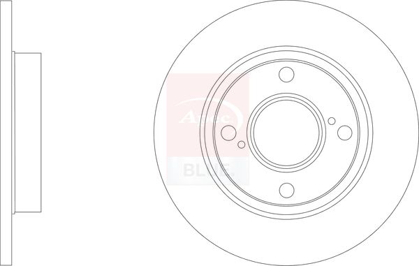Apec Blue SDK7012 Brake Disc - 1