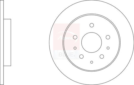 Apec Blue SDK7014 Brake Disc - 1
