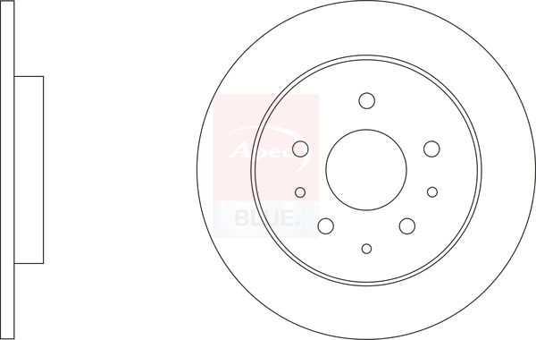 Apec Blue SDK7014 Brake Disc - 1