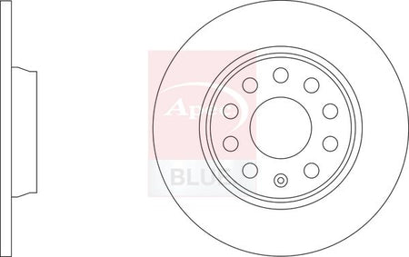 Apec Blue SDK7136 Brake Disc - 1
