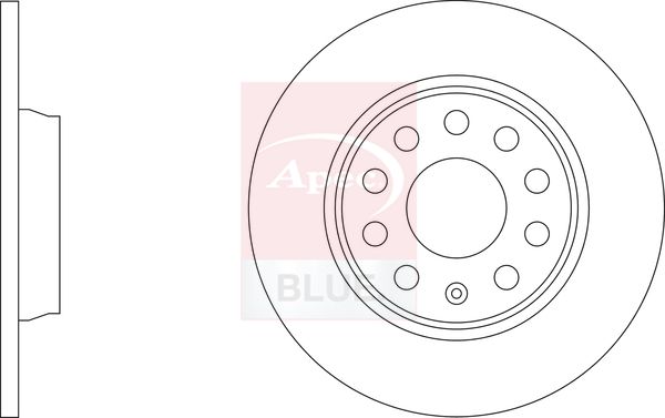 Apec Blue SDK7136 Brake Disc - 1