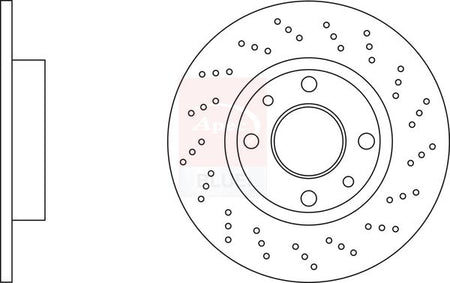 Apec Blue SDK7152 Brake Disc - 1