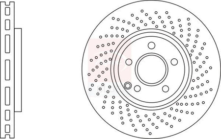 Apec Blue SDK7153 Brake Disc - 1