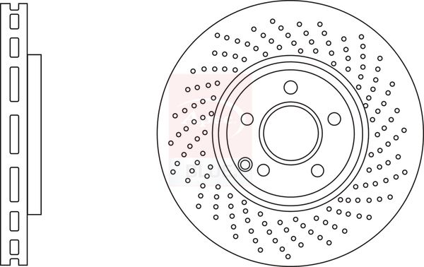 Apec Blue SDK7153 Brake Disc - 1