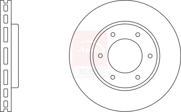 Apec Blue SDK7231 Brake Disc - 1