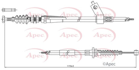 Apec CAB1002 Cable Pull, parking brake - 1