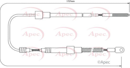 Apec CAB1020 Cable Pull, parking brake - 1