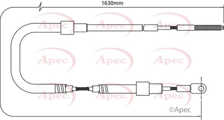 Apec CAB1021 Cable Pull, parking brake - 1