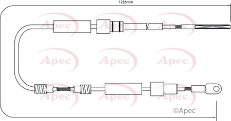 Apec CAB1029 Cable Pull, parking brake - 1