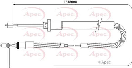 Apec CAB1032 Cable Pull, parking brake - 1