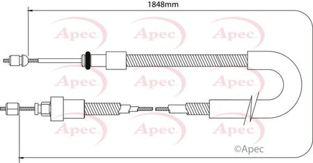 Apec CAB1033 Cable Pull, parking brake - 1