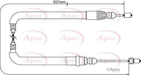 Apec CAB1050 Cable Pull, parking brake - 1