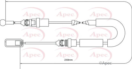 Apec CAB1053 Cable Pull, parking brake - 1