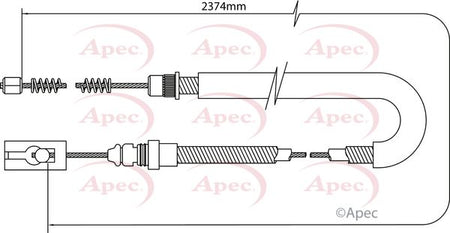 Apec CAB1059 Cable Pull, parking brake - 1