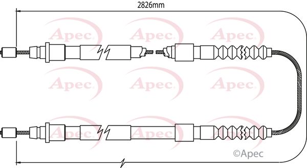 Apec CAB1069 Cable Pull, parking brake - 1