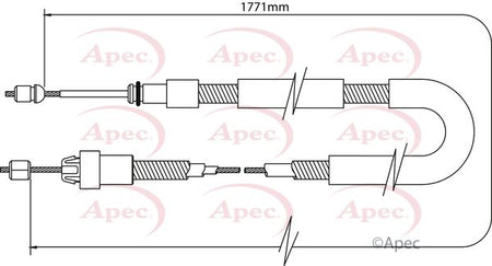 Apec CAB1082 Cable Pull, parking brake - 1