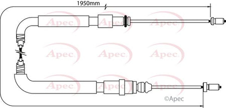 Apec CAB1083 Cable Pull, parking brake - 1
