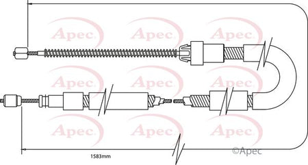 Apec CAB1090 Cable Pull, parking brake - 1