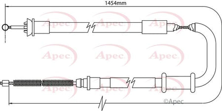 Apec CAB1093 Cable Pull, parking brake - 1