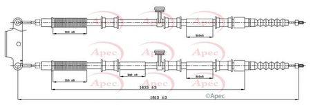 Apec CAB1095 Cable Pull, parking brake - 1