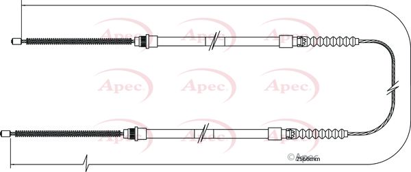 Apec CAB1105 Cable Pull, parking brake - 1