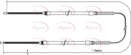 Apec CAB1105 Cable Pull, parking brake - 1