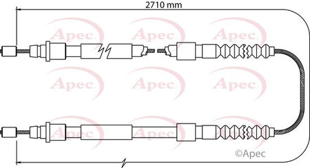 Apec CAB1106 Cable Pull, parking brake - 1
