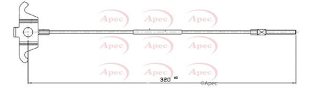 Apec CAB1128 Cable Pull, parking brake - 1