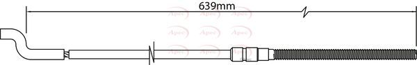 Apec CAB1154 Cable Pull, parking brake - 1