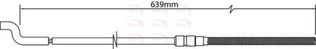 Apec CAB1154 Cable Pull, parking brake - 1
