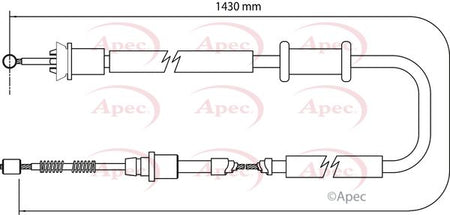 Apec CAB1159 Cable Pull, parking brake - 1