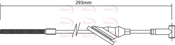 Apec CAB1170 Cable Pull, parking brake - 1