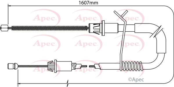 Apec CAB1178 Cable Pull, parking brake - 1