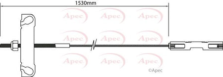 Apec CAB1179 Cable Pull, parking brake - 1