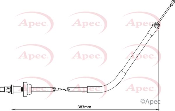 Apec CAB1180 Cable Pull, parking brake - 1