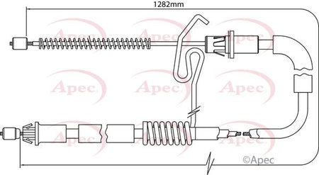 Apec CAB1181 Cable Pull, parking brake - 1