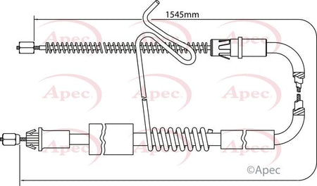 Apec CAB1185 Cable Pull, parking brake - 1