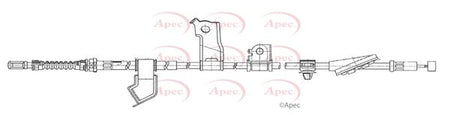 Apec CAB1214 Cable Pull, parking brake - 1